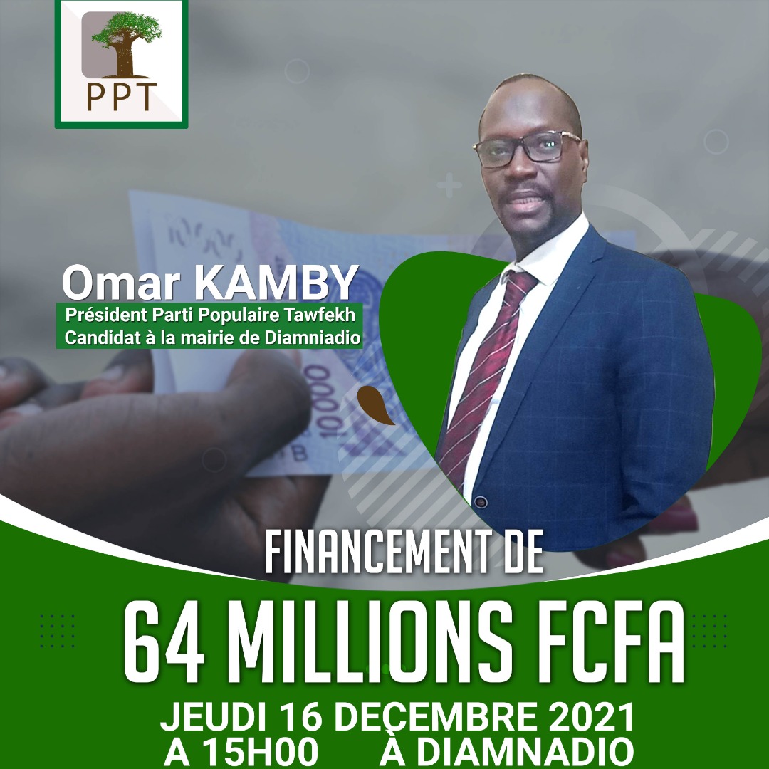 Diamniadio : Omar kamby lance un financement de 64 millions !!!