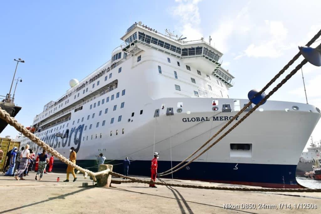 Santé: Global Mercy ships le plus grand bateau médical du monde a accosté ce vendredi au Port de Dakar