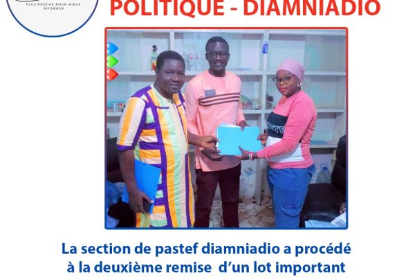 Politique Diamniadio : La Section Pasteef remet un lot important  de parrains à la coordination départementale de Rufisque