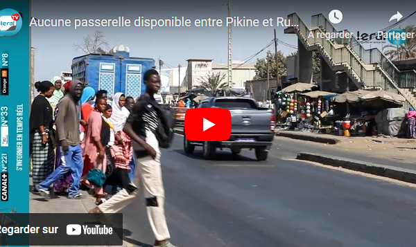 Aucune passerelle disponible entre Pikine et Rufisque : Cri d’alarme des piétons de la RN1